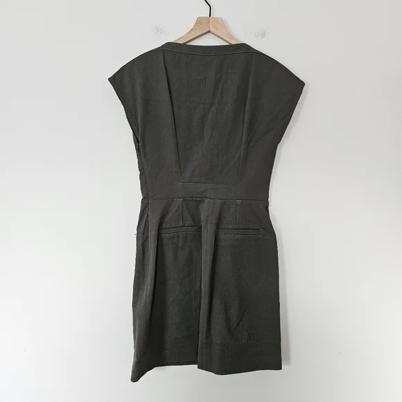 The Kooples army green front tie cargo dress size 38 - Picture 9 of 10